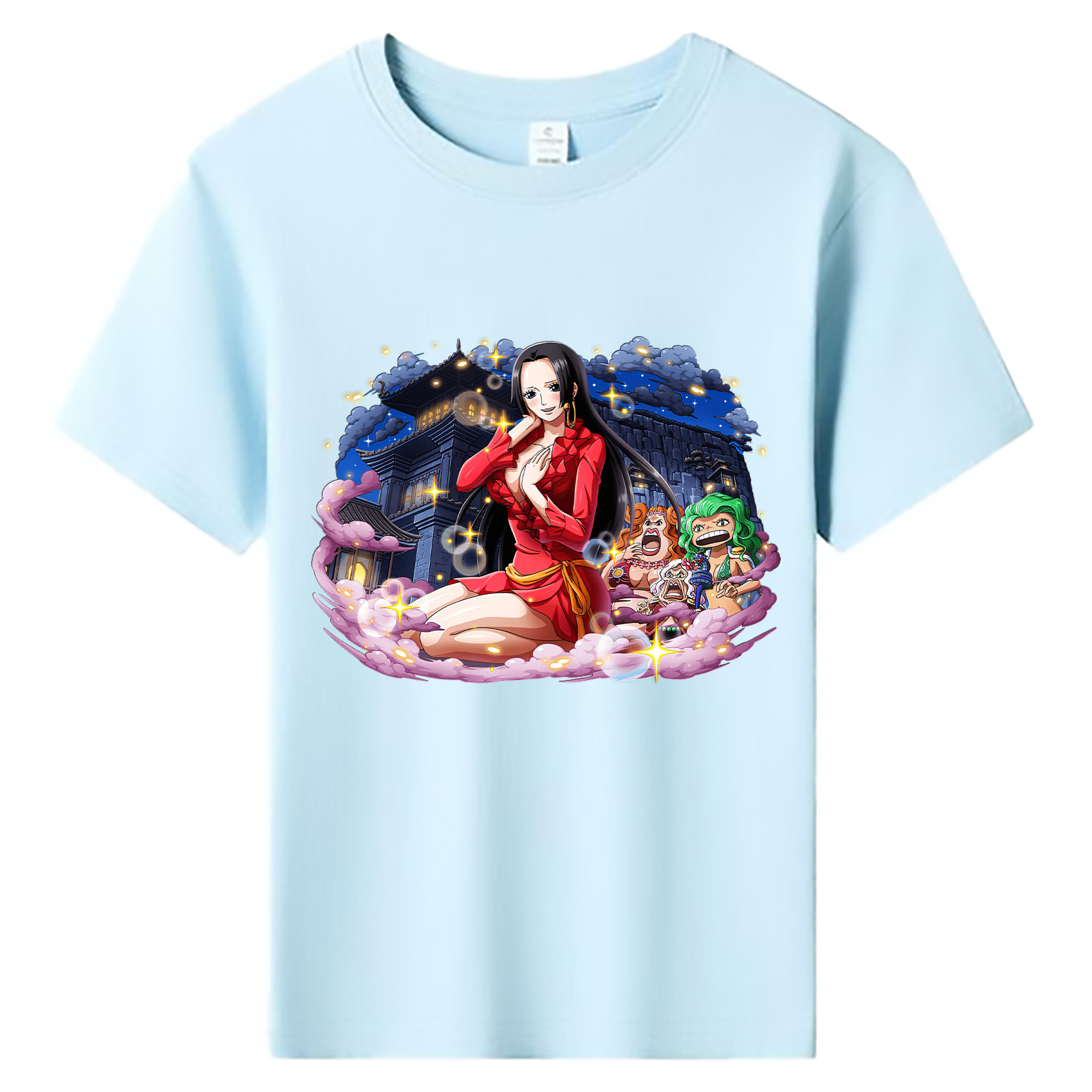ワンピース ボア・ハンコック ONE PIECE Boa·Hancock 綿100％キッズTシャツ（フロントプリント）